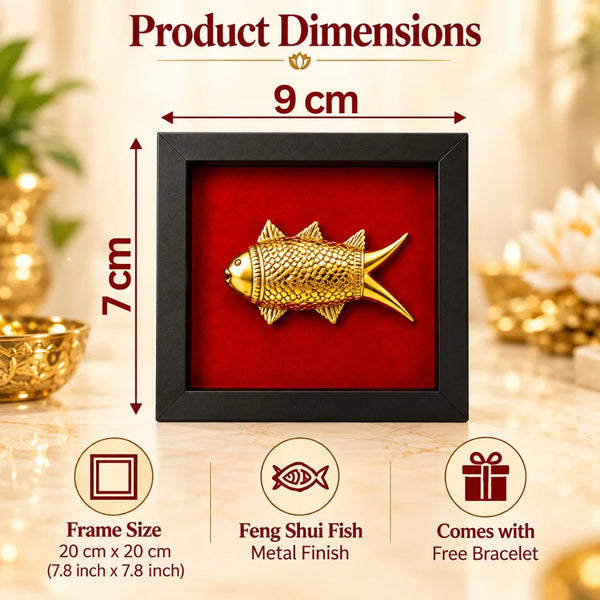 Fortune Guardian Feng Shui Fish + FREE Evil Eye Protector Bracelet
