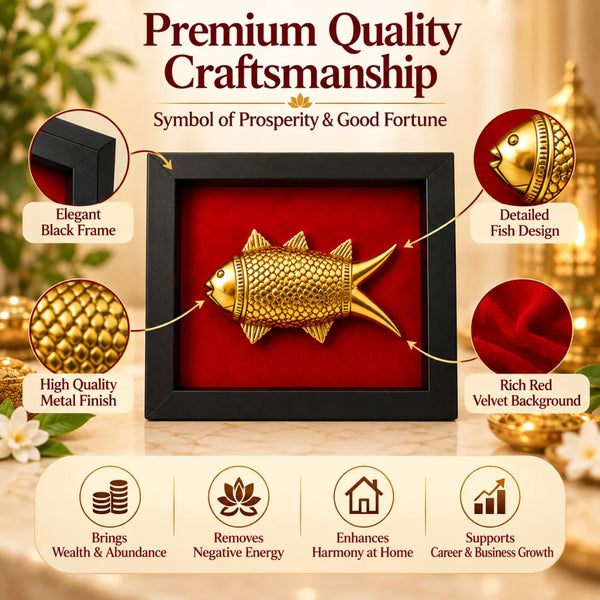 Fortune Guardian Feng Shui Fish + FREE Original Pyrite Stone