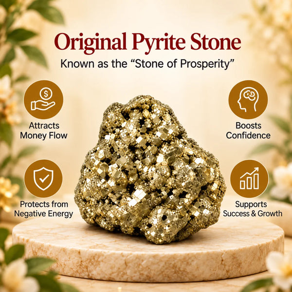 Fortune Guardian Feng Shui Fish + FREE Original Pyrite Stone