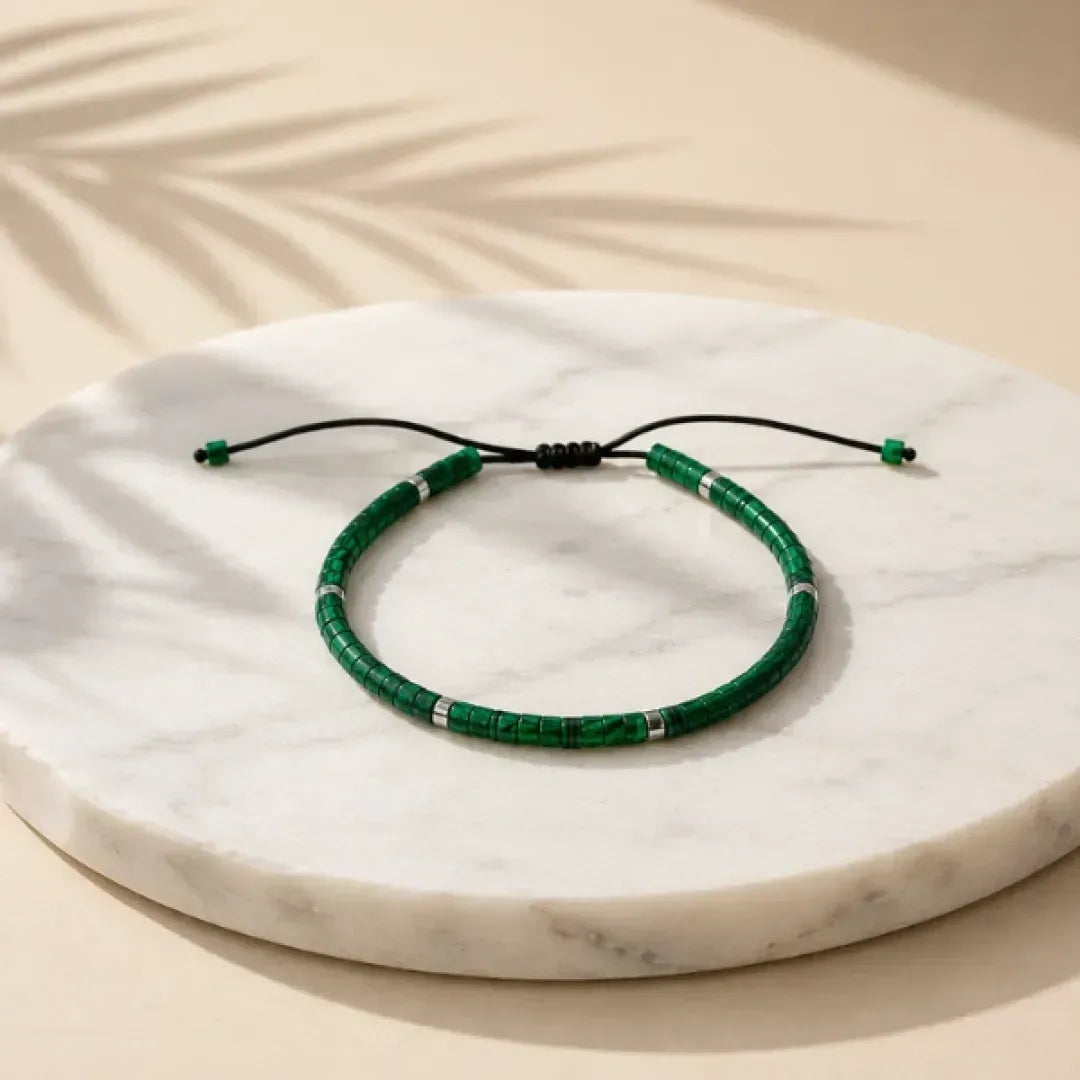 Natural Malachite Stone Bracelet