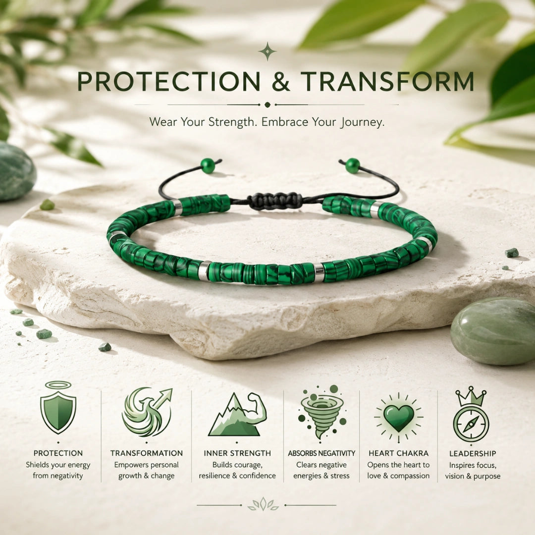 Natural Malachite Stone Bracelet