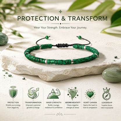 Natural Malachite Stone Bracelet