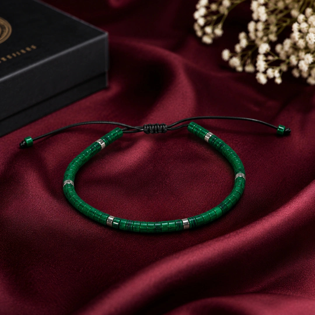 Natural Malachite Stone Bracelet