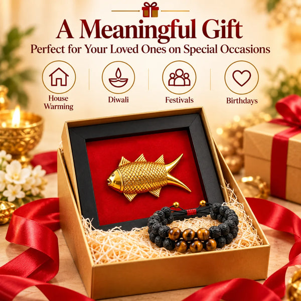 Fortune Guardian Feng Shui Fish + FREE Negative Energy Protection Bracelet